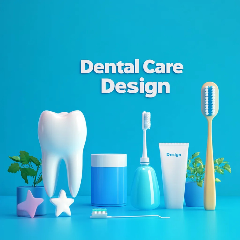 Dental Care Icon Design - Clean 3D Template Set for Healthcare and UI Projects 2025-2026