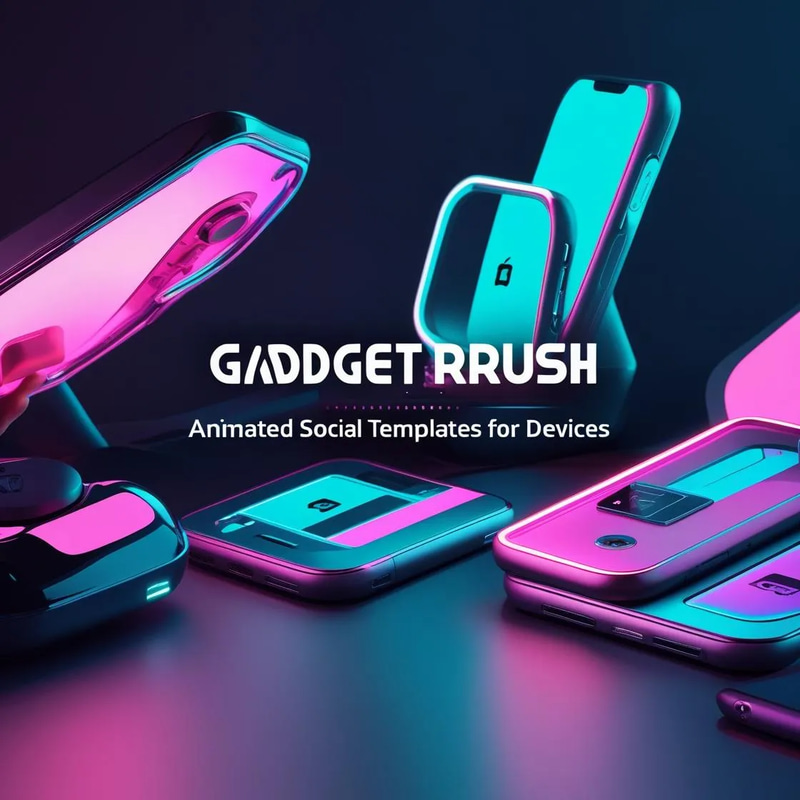 GadgetRush - Animated Social Templates for Devices - Dynamic LoopCraft Designs for Engaging Digital Campaigns