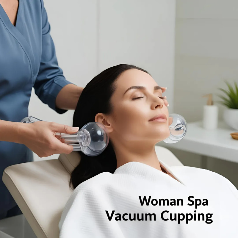 Woman Spa Vacuum Cupping - Cinematic Lifestyle Stock Video for Wellness and Family Content Creators