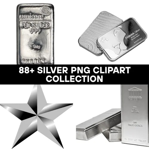 88+ Silver PNG Clipart Collection - Premium Jewelry and Accessories Graphics for Creators and Designers
