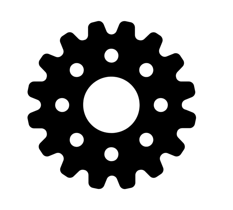Gears Icons - Mechanical & Engineering Symbols - Precision Vector Icons for Technical and Industrial Design Projects