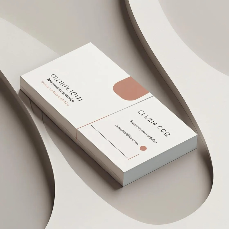 Clean Business Card Template - Elegant Corporate Identity for Professional Branding and Commercial Use