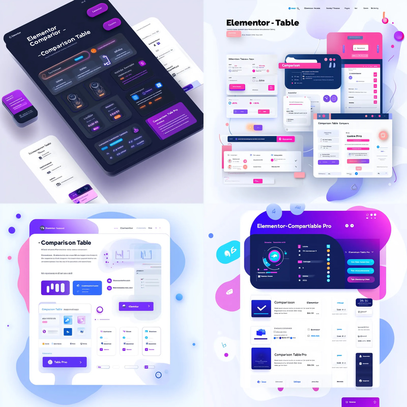 Elementor Comparison Table Pro - Advanced WordPress Plugin for Interactive Pricing and Feature Comparison