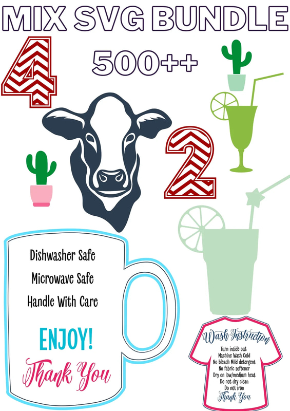 500 Mix SVG Premium Design Collection - Versatile Vector Graphics for Creative Designers and Digital Crafts