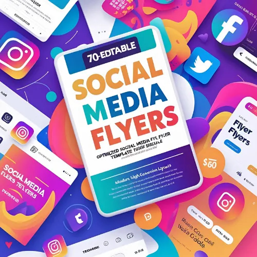 70+ Editable Social Media Flyers Template Bundle - Versatile Marketing Templates for Engaging Brand Promotion and Audience Growth