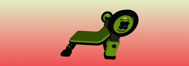 Gym Bench with Barbell Set - High-Quality 3D Printing Model for Fitness Enthusiasts and Designers