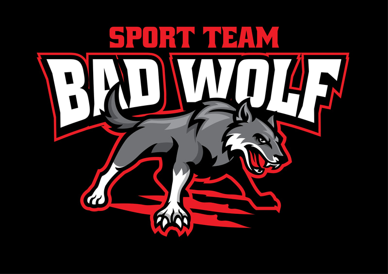 Grey Bad Wolf Sport & Esport Logo - Dynamic Brand Identity Templates for Competitive Teams and Creative Projects
