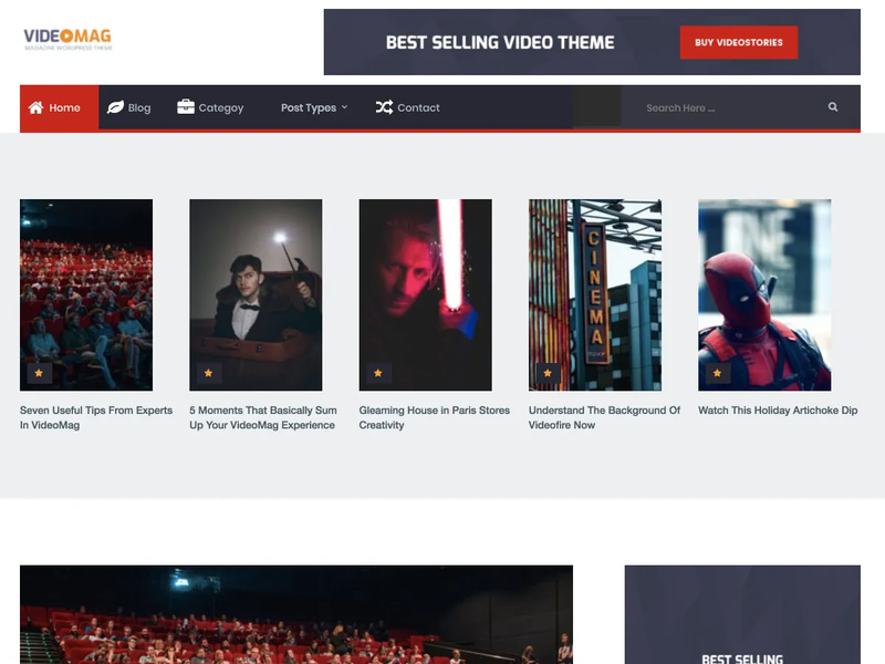 Video Magazine WP Theme - Dynamic WordPress Theme for Multimedia Publishers and Creators