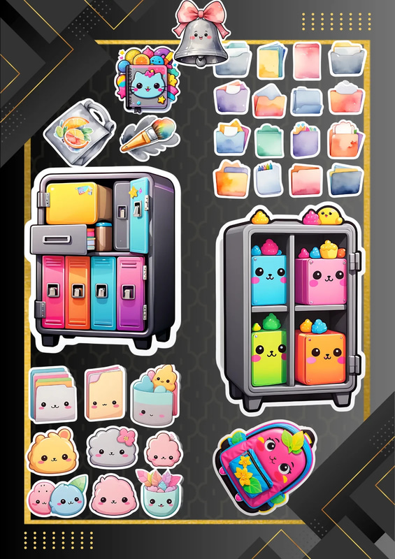 50+ Campus Collection Ultimate Bundle - Vibrant Celebration & Holiday Stickers for Student Life and Festive Projects