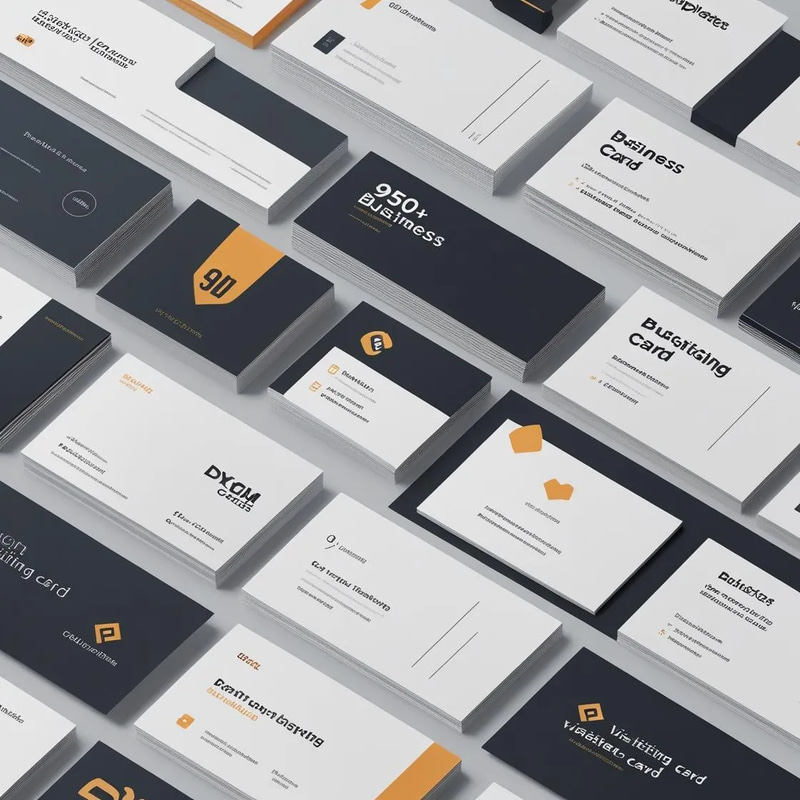 950+ Business Card Templates - Modern Visiting Card Collection for Professional Branding and Commercial Use