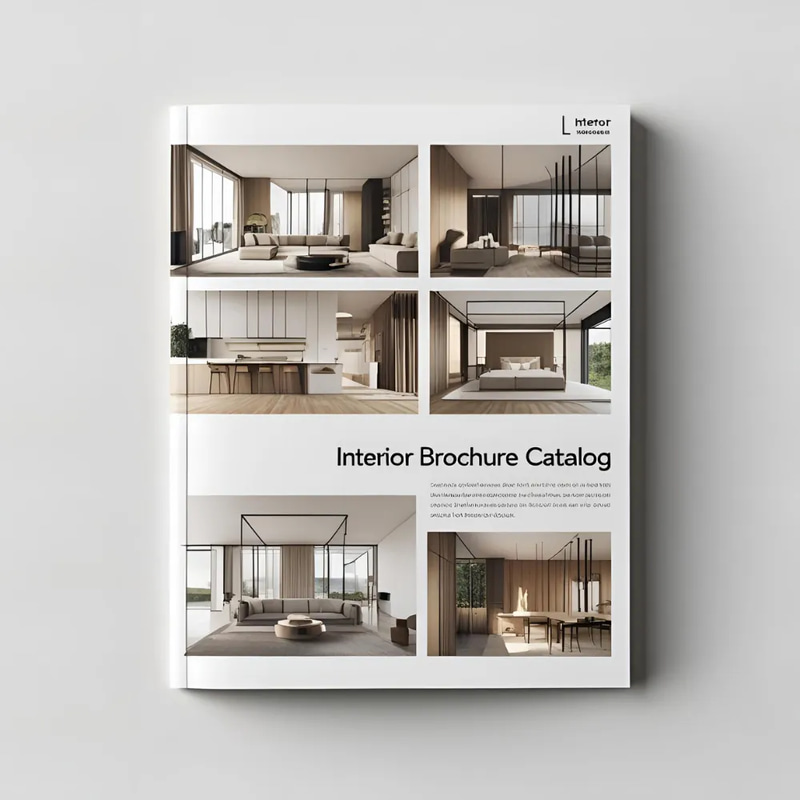 Interior Brochure Catalog - Architecture & Space Layout - Multipurpose Promotional Kit for Commercial & Professional Marketing