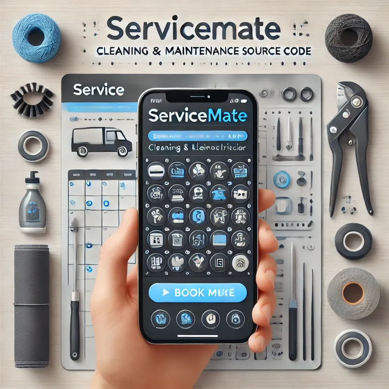 ServiceMate - Booking App Cleaning & Maintenance Source Code - Streamlined Mobile Solution for Service Providers and Developers
