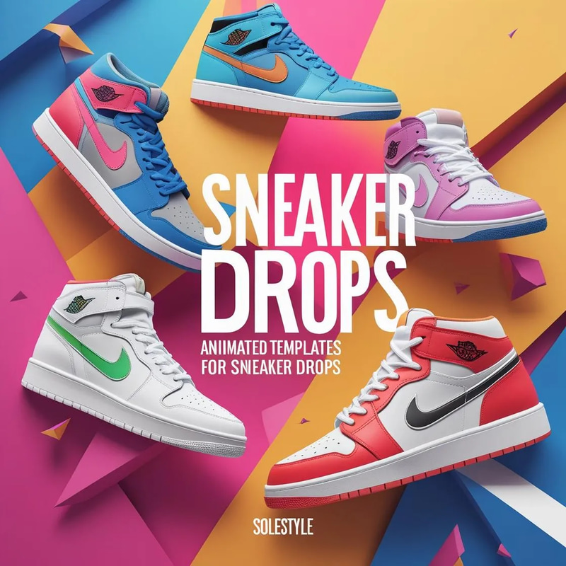 SoleStyle - Animated Templates for Sneaker Drops - Dynamic Social Media Designs for Footwear Brands and Marketers 2025