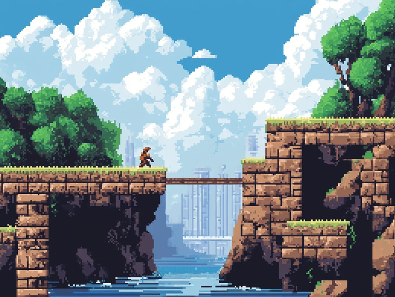 Bold Blocky Font for Action Pixel Game - Retro Pixel Typography for Dynamic Game Design and Pixel Art Creators