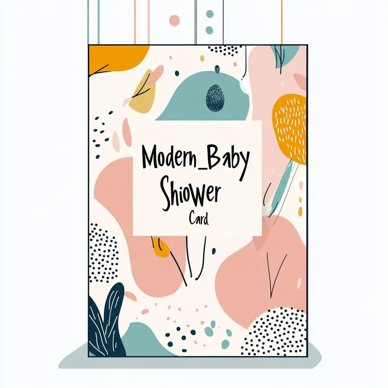 Modern Chic Baby Shower Card - Elegant Invitations for Memorable Celebrations and Keepsakes