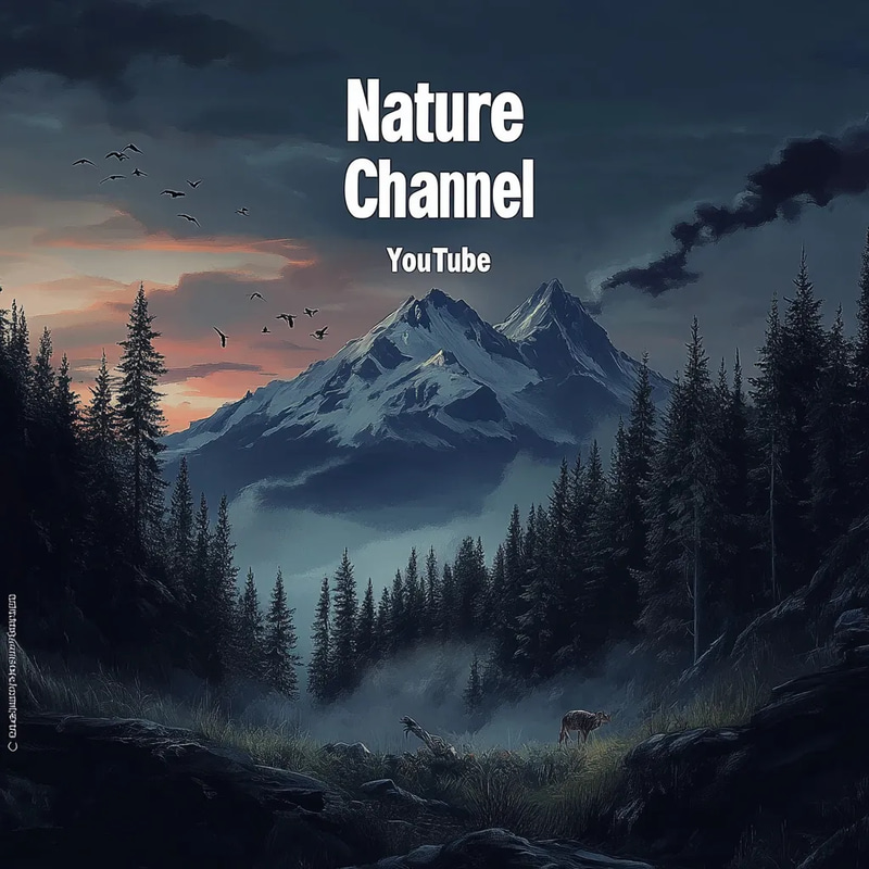 Nature Channel Cover YouTube - Customizable YouTube Thumbnails and Channel Art Templates for Nature Creators