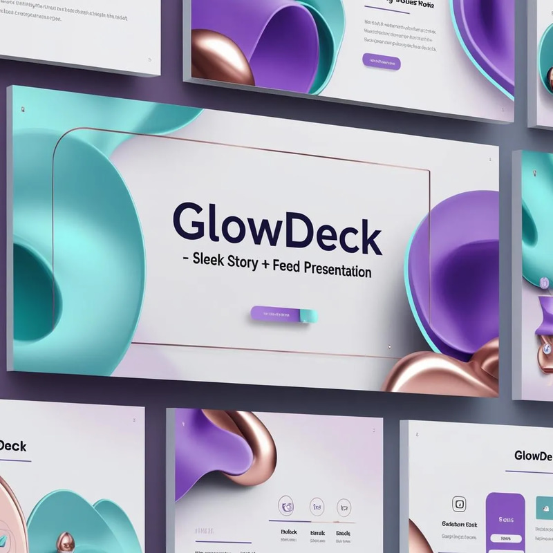 GlowDeck Sleek Story and Feed Presentation - Animated Social Media Templates for Engaging Brand Content Creators