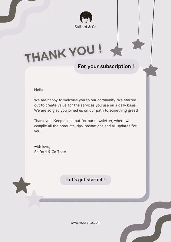 Thanks for Subscribing Email Layout - Professional Email & Signature Template for Engaging Business Communication