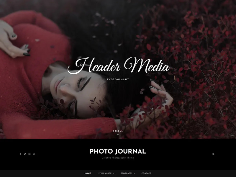 Photo Journal Blog - WP Theme - Modern WordPress Blog Template for Photographers and Creatives