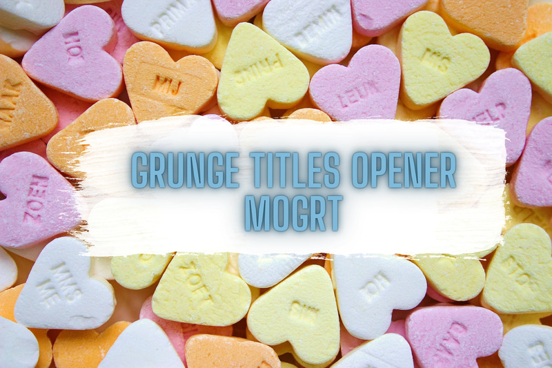 Grunge Titles - Gritty MOGRT Opener FX - Cinematic Video Opener Template for Dynamic Branding and Creative Projects