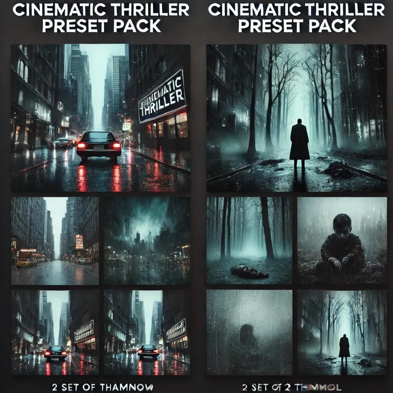 Cinematic Thriller Preset Pack - Dramatic Photo Editing Presets for Moody, Cinematic Visuals and Creative Storytelling