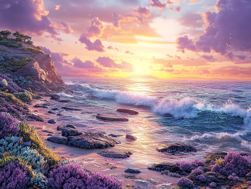 Tideheart Intertidal Life Gallery - Digital Realistic Environmental Art for Nature Enthusiasts and Creators