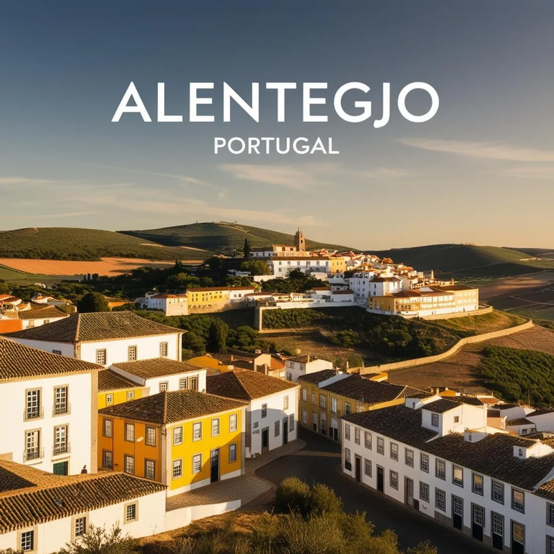 Alentejo Region Portugal Drone View - Cinematic Aerial Stock Video for Urban and Architectural Projects