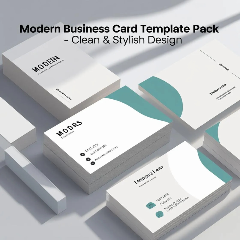 Modern Business Card Template Pack - Clean and Stylish Design for Professional Branding and Effortless Customization
