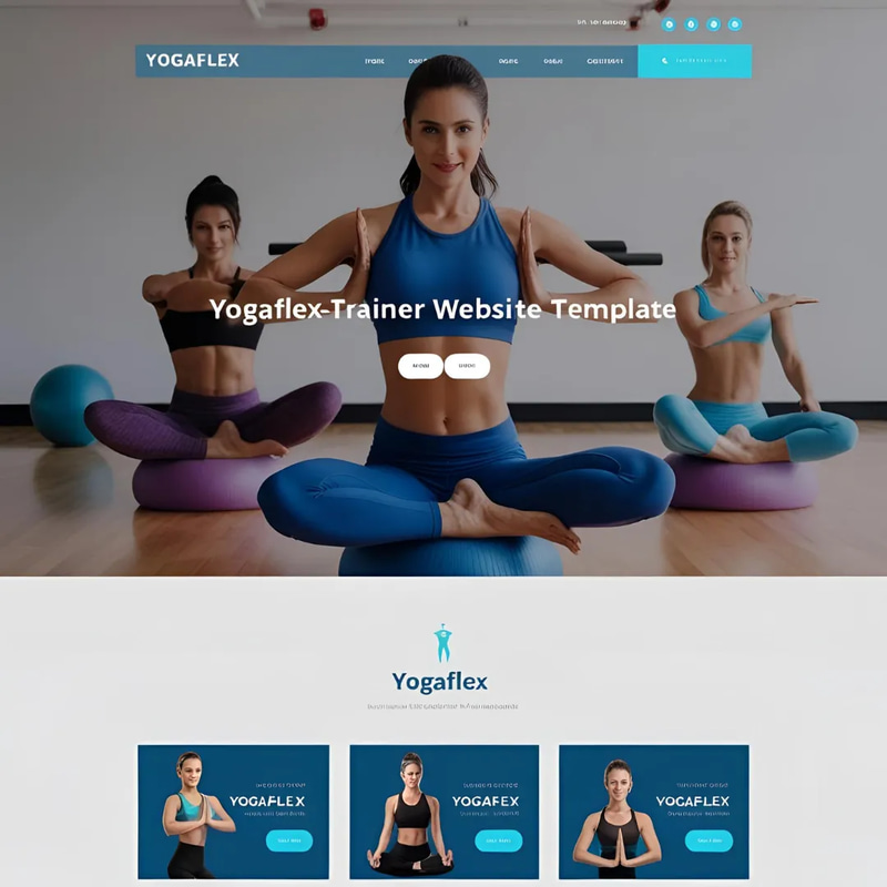 Yogaflex - Trainer Website Template - Modern Responsive Design for Fitness Coaches and Wellness Professionals
