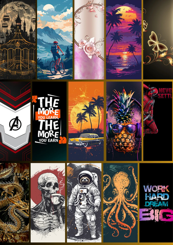 Mobile Skins Core Edition Bundle 100 Pcs - Sleek Customizable Mobile Device Wraps for Personal and Business Branding