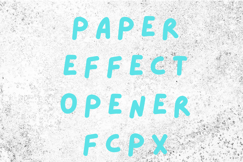 Paper FX Opener - FCPX Edition - Dynamic Video Opener Template with Paper Effects for Filmmakers and Content Creators