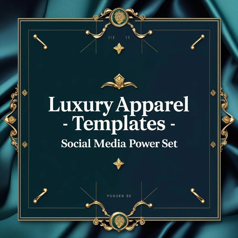 Luxury Apparel Templates - Social Media Power Set - Animated High-End Fashion Branding for Influencers and Marketers