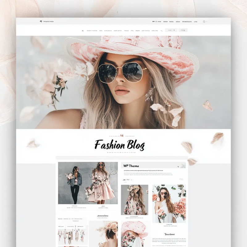 Fashion Blog - WP Theme - Elegant WordPress Theme for Fashion Bloggers and Creative Influencers