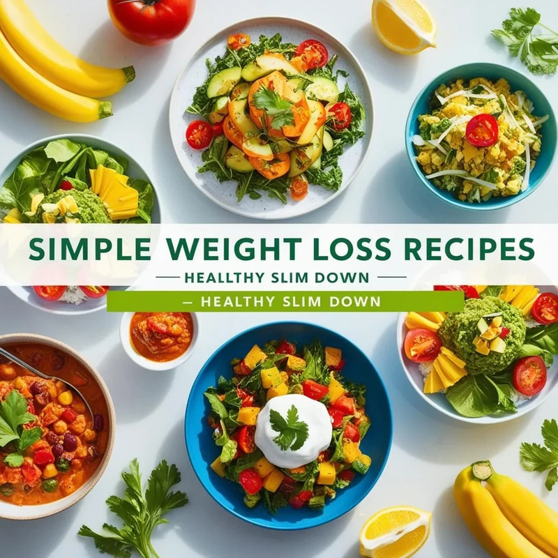 Simple Weight Loss Recipes - Healthy Slim Down by SavoryNest Press - Nutritious, Easy Meals for Sustainable Wellness and Busy Lifestyles