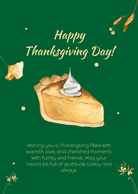 Cake Minimalist Happy Thanksgiving Card - Elegant Seasonal Greeting for Thoughtful Celebrations and Personal Connections