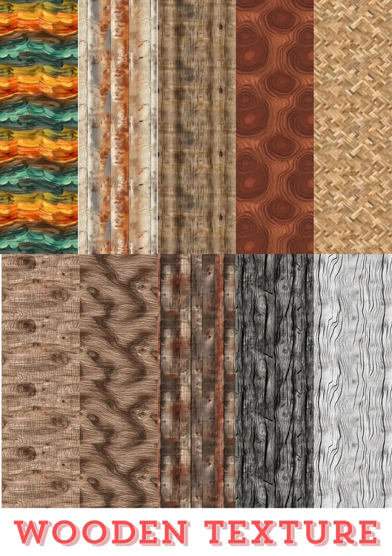 Wooden Texture Patterns - Organic and Natural Fabric Textures for Designers and Creatives