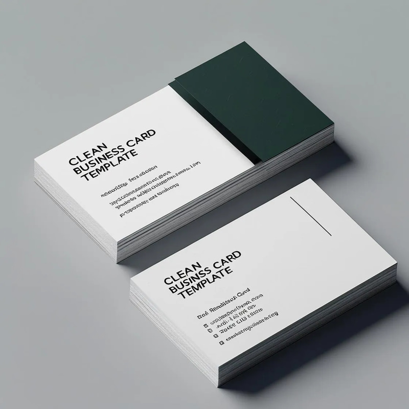 Clean and Modern Business Cards - Minimal Branding Suite for Professional, Sleek Corporate Identity