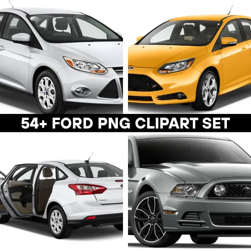 54+ Ford PNG Clipart Set - Premium Travel & Transportation Clipart for Designers and Creators
