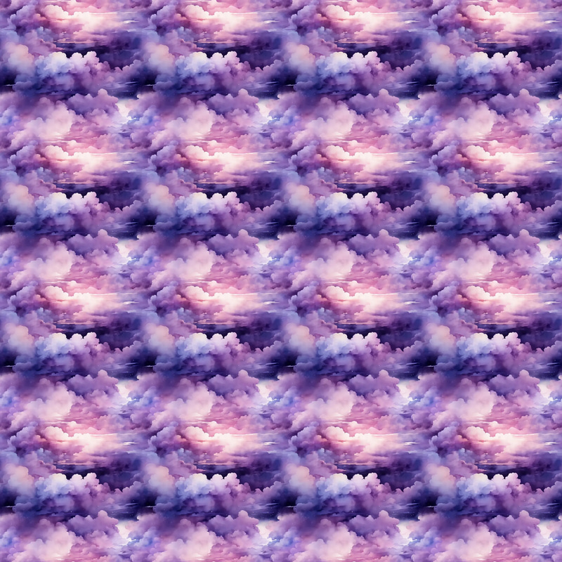 Dreamy Cloudscape Watercolors - Hand-Drawn Artistic Patterns for Creative Printables and Design Projects