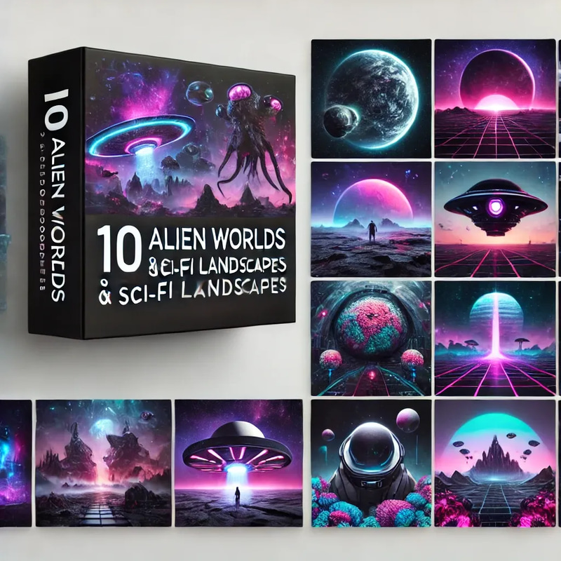 10 Alien Worlds & Sci-Fi Landscapes - Cinematic AI Video Prompts for Futuristic Creators and Storytellers