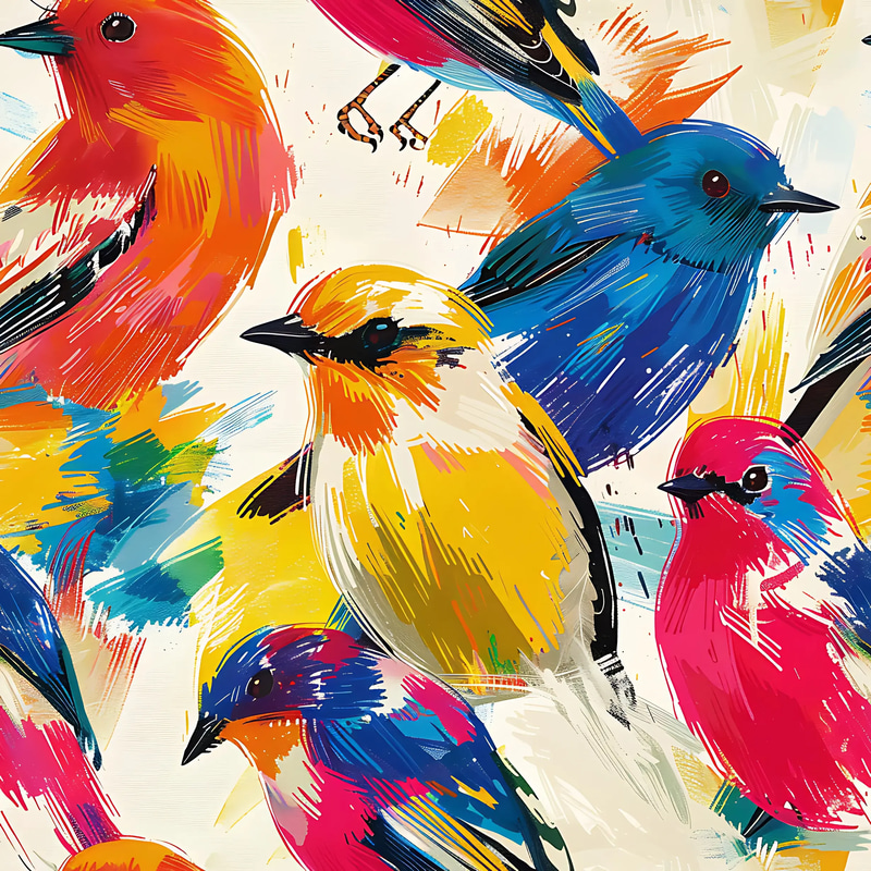 100 Artist's Brushwork Collection - Hand-Drawn Artistic Patterns for Designers and Creatives