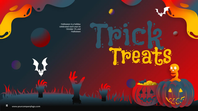 Pocong Halloween Google Slides - Spooky Business Presentation Templates for Engaging Corporate Storytelling