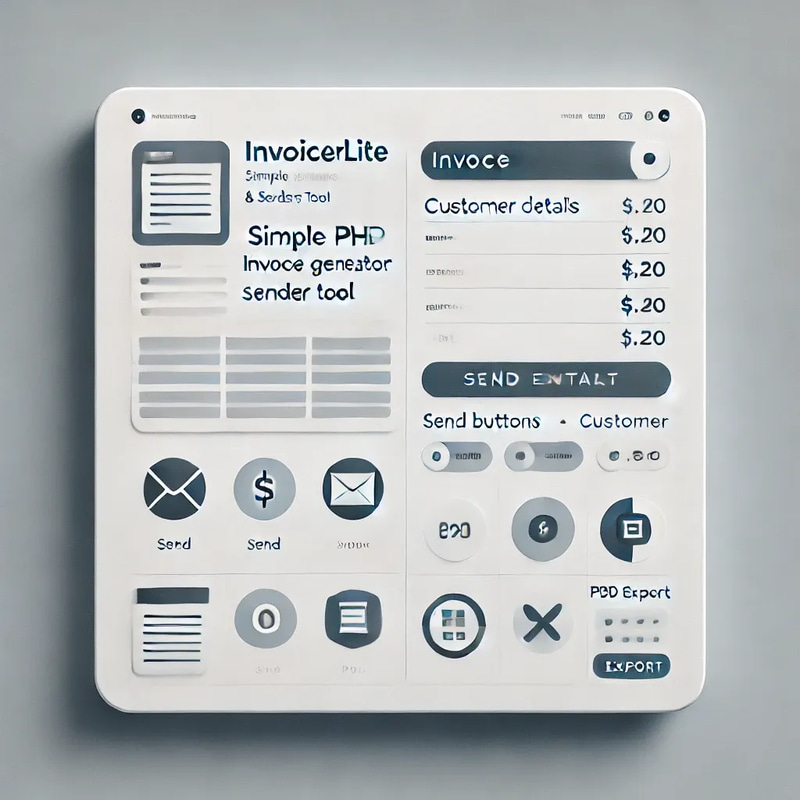 InvoicerLite - Simple PHP Invoice Generator & Sender Tool - Streamlined PHP Invoicing for Small Business and Freelancers