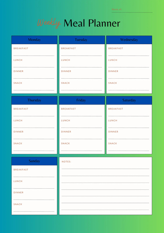 Neutral Fuel Daily Weekly Monthly Planner - Clean & Versatile Nutrition Organizer for Balanced Meal Planning