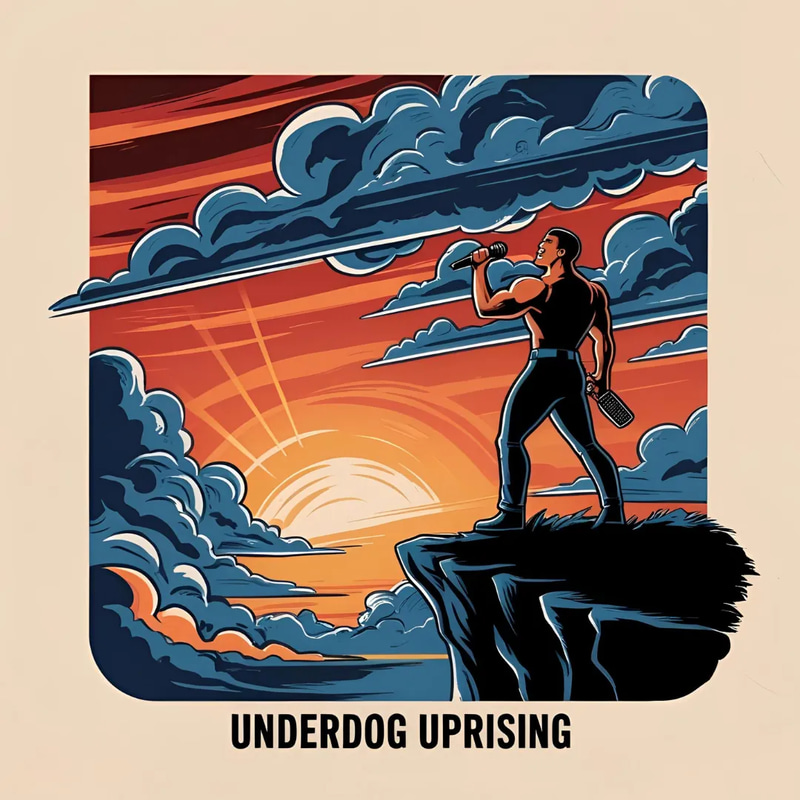 AI Anthem Rock - Underdog Uprising - Cinematic AI-Generated Rock Audio for Energetic Creative Projects