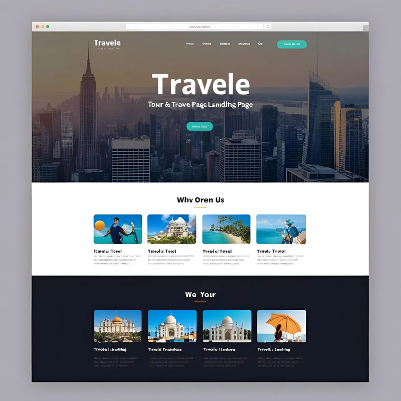 Travele - Tour & Travel Landing Page - Modern Responsive Template for Travel Agencies and Tour Operators