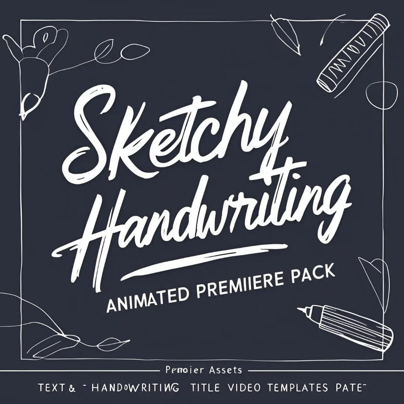 Sketchy Handwriting - Animated Premiere Pack - Dynamic Hand-Drawn Title Templates for Video Creators and Editors