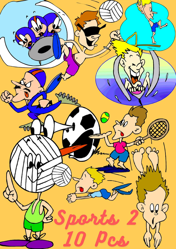 10 Sports Graphics - Energy & Motion Pack - Dynamic Health & Wellness Visuals for Active Brands and Creative Projects