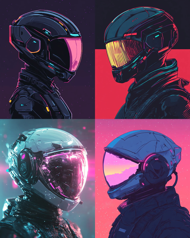 Futuristic Space Explorer Pixel Art - Retro Pixel Portraits for Game Developers and Digital Creators