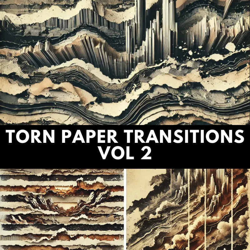 Torn Paper Transitions - Cinematic AI-Enhanced Video Effects for Streamers and Broadcasters